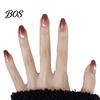 Almond Stick-on Fake Nails 10Pcs Cats Eyes Press on Kit, Glossy Nails, Girls Glue-on Salon Quality Long Glue False for Women