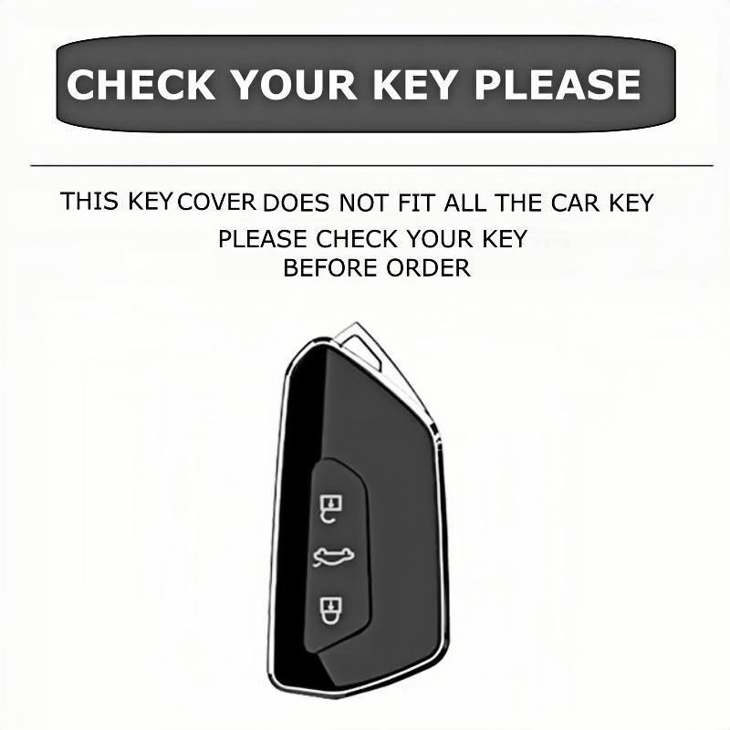 Car Key Case Cover Shell Fob for VW Volkswagen Golf 8 MK8 ID3 ID4 Cupra Skoda Octavia A8 SEAT Leon MK4 Formentor Tarraco