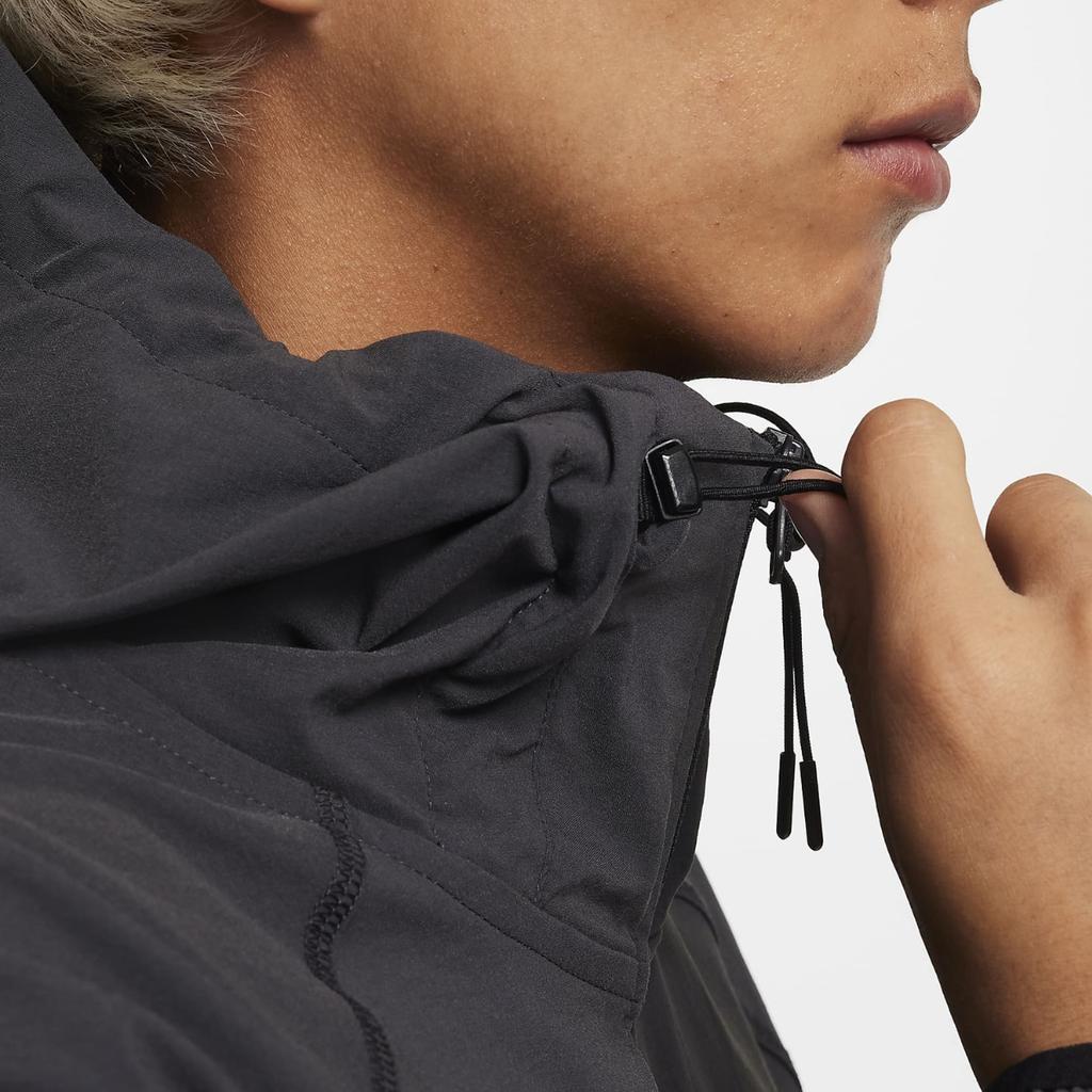 Nike Tech Windrunner Color Block Повседневная мужская куртка с длинным рукавом, черная HM7152-013