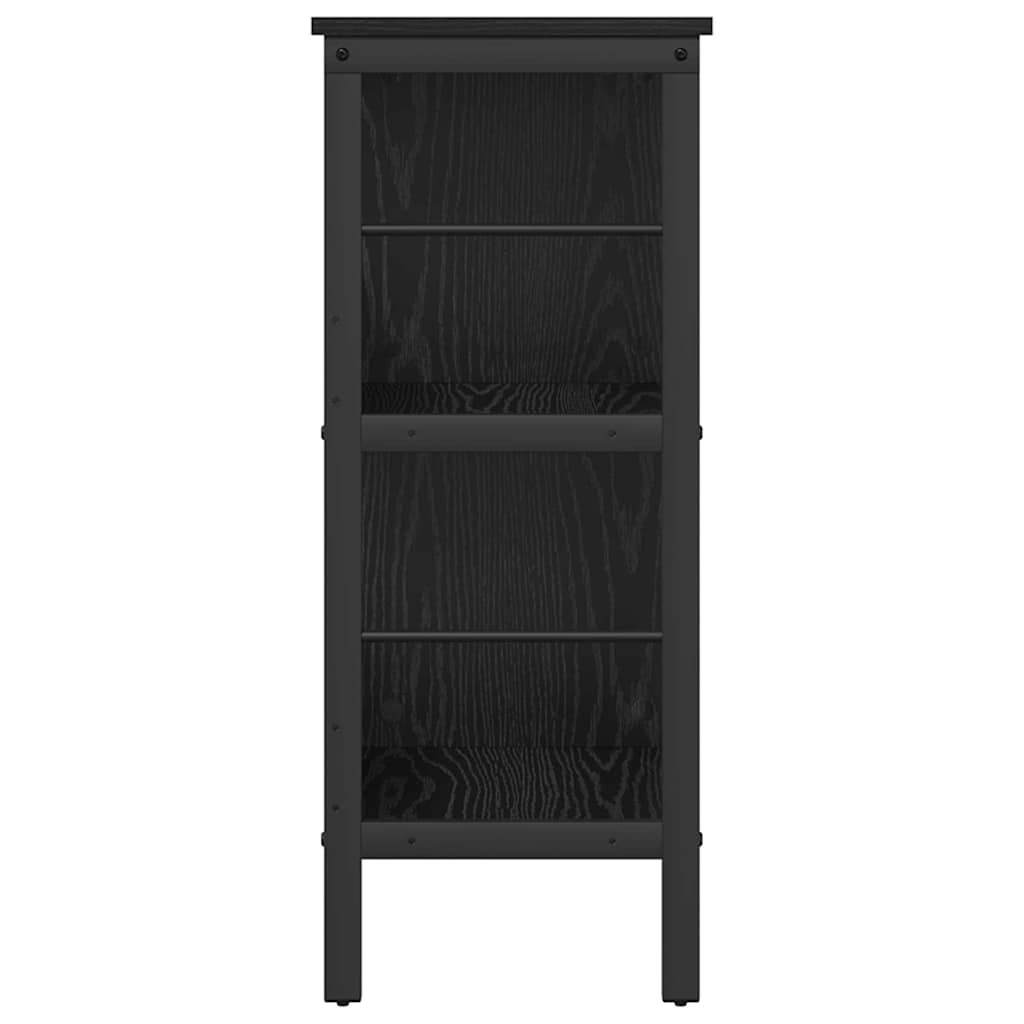 Bookshelf Black Oak Effect 82 x 32 x 79 cm Particleboard