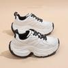 Platform Dad Shoes Women's Spring New Heightening Small Leather Old Dirty Casual Sneakers