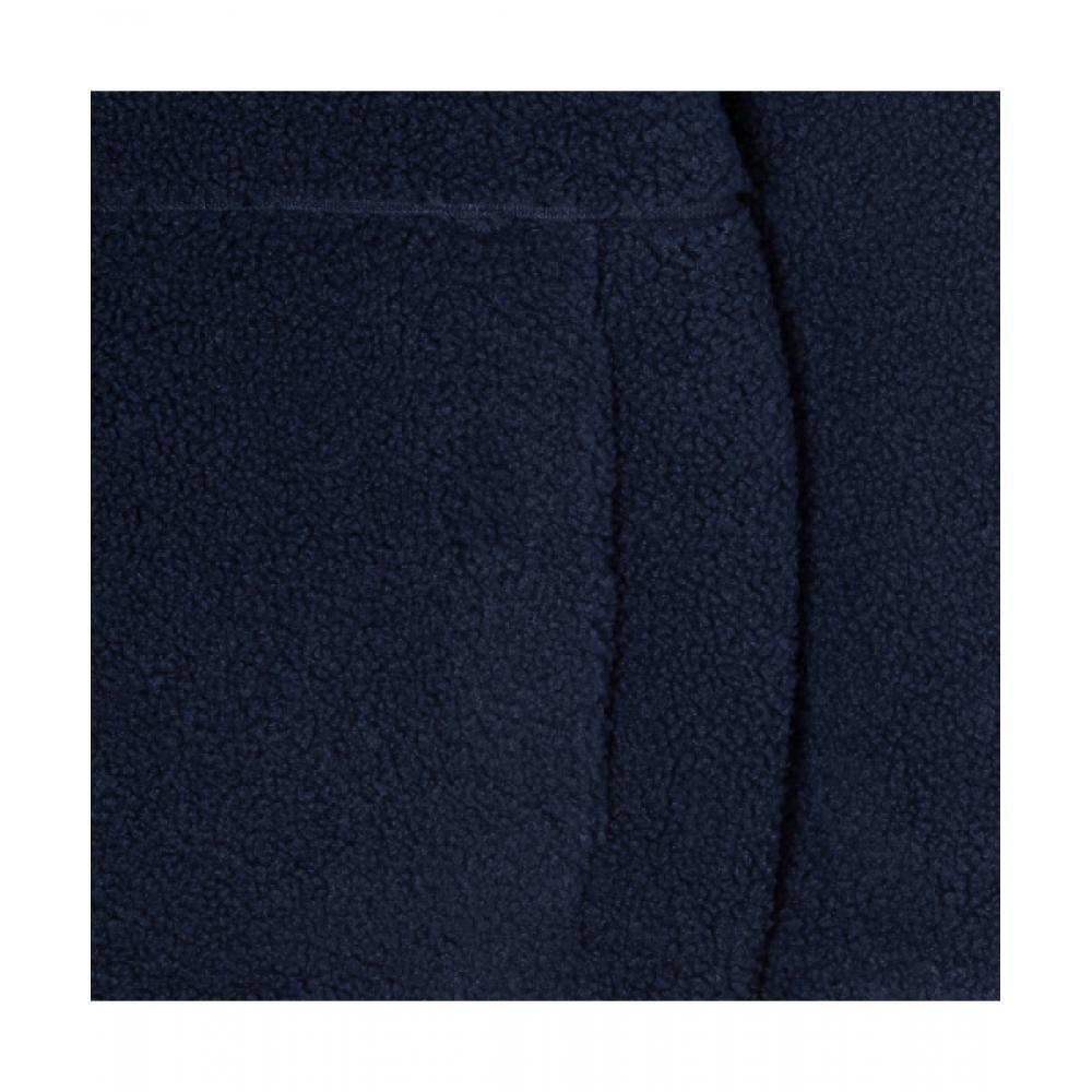 Lacoste Мужская флисовая куртка с широким ребристым воротником [темно-синий]