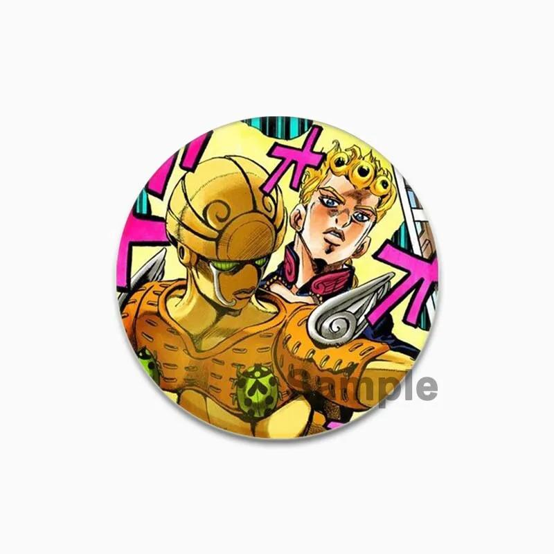 32/44/58 мм JoJo's Bizarre Adventure Значок для рюкзаков Круглые пластиковые эмалированные значки и броши Креативный значок в виде мультяшной фигурки Подарки