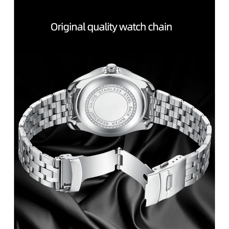 Chenxi НОВЫЕ мужские часы модные спортивные кварцевые календарные водонепроницаемые светящиеся часы из нержавеющей стали мужские подарки