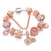 Women All Match Crystal Star Love Heart Windmill Beads Bracelet