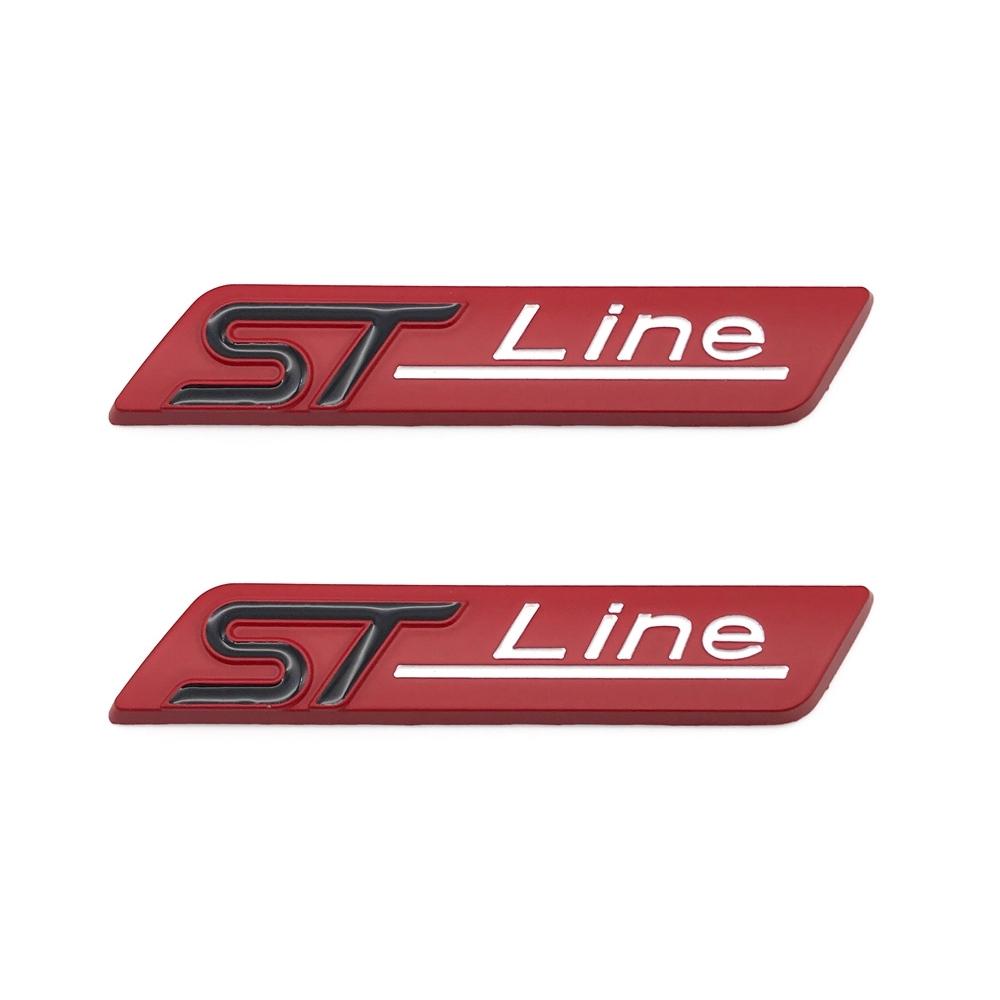 Металлическая наклейка ST Line эмблема на крыло автомобиля для Foc-us Mk4 MK3 4 EDGE Fiesta Ecosport Mond-eo MK5 ST Line логотип аксессуары