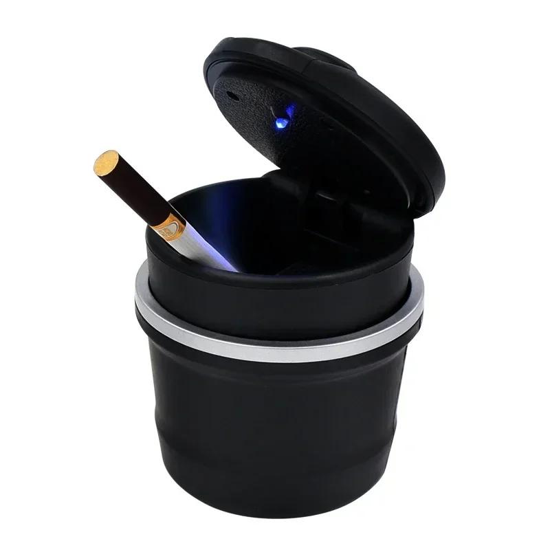 Hots 1 PCS Car Truck LED Cigarette Smoke Ashtray Blue LED Light Ashtray Box For Mercedes Benz AMG GLC GLE CLA GLA W205 W211 W21