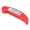 Meat Temperature Measurement Fast Digital Food Thermometer with Foldable Probe for Cooking Red