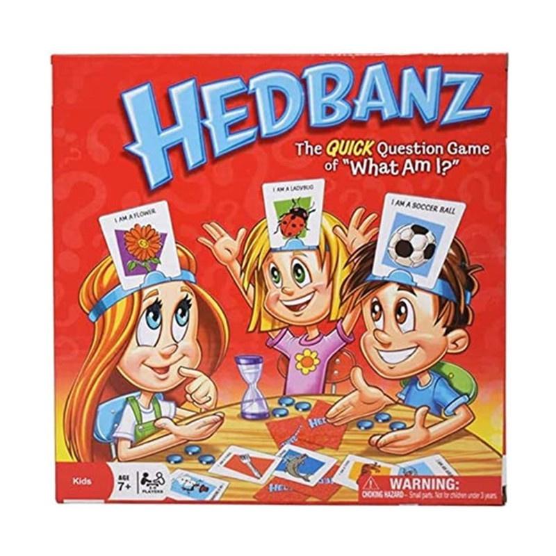 Hedbanz Game What Am I? Guessing Card Game For 2-6 Players