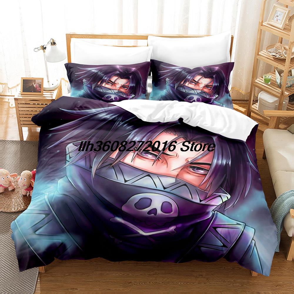 3D Printing Anime HUNTER×HUNTER Feitan Bedding Set Single Twin Full Queen King Size Bed Set Adult Kid Bedroom Duvet Cover Sets