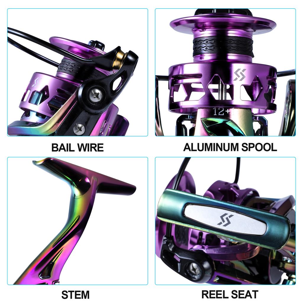SOUGAYILANG Спиннинговые катушки 12 + 1BB, рыболовное колесо с левой/правой ручкой, спиннинговая катушка для троллинга, рыболовные инструменты, рыболовные принадлежности