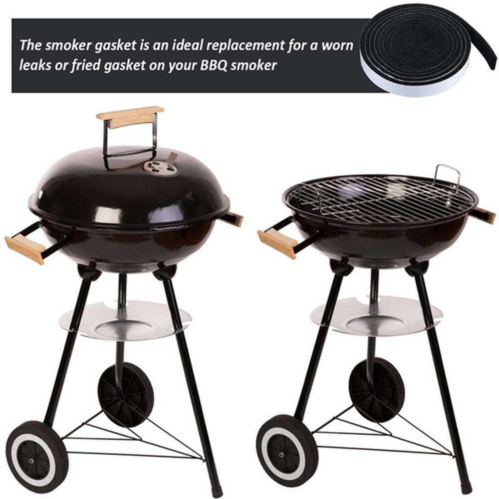 Практичная самоклеящаяся термостойкая прокладка для коптильни для барбекю Кухонный инструмент Уплотнительная лента для барбекю