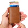 Новый кошелек Rfid из искусственной кожи, металла и алюминия, держатели банковских карт, кредитные карты, держатели карт, удостоверения личности, чехлы для карт