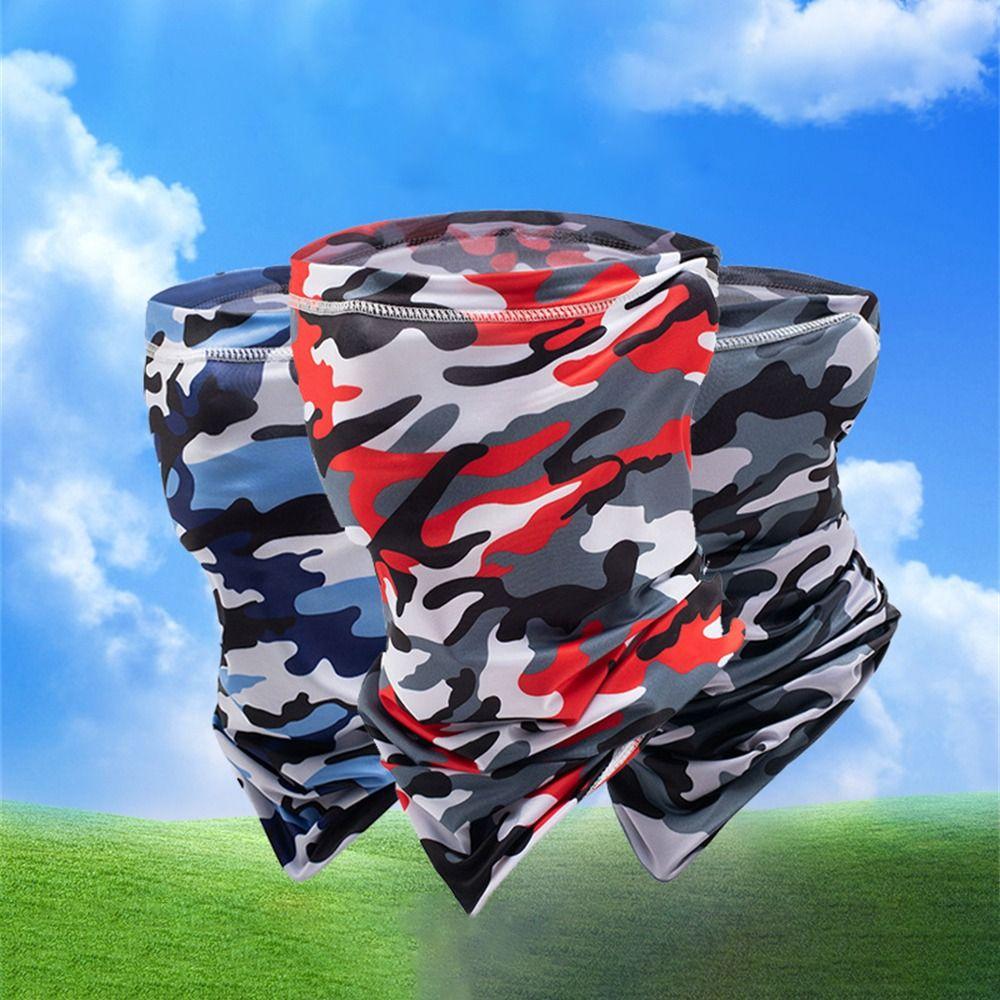Sun Protection Full Face Mask Sun UV Protection Neck Gaiter Camouflage Balaclava  Outdoor Sport
