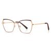 0 -0.5 -0.75 To -6.0 Metal Steampunk Hexagon Prescription Glasses Myopia Blue Light Blocking Student Dioptric Glasses Women