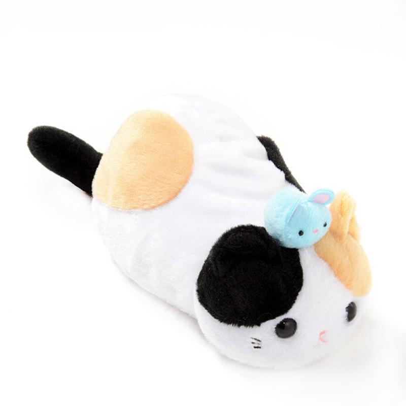 Practical Cute Plush Pencil Case Cat Shape Stationery Holder High Quality Student Practical Office Tool Storage Bag