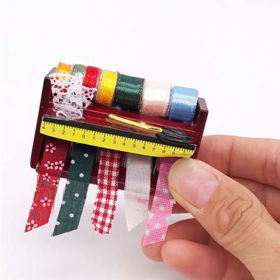 Мини-модель высокой имитации игрушки 1/12 масштаб швейная полка детский подарок для игры в кукольный домик комплект