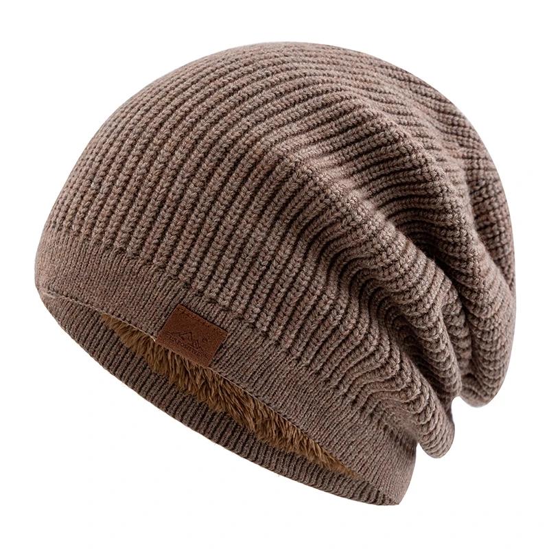 New Women’s Slouchy Beanie Hat, Fleece Lined Thick Knit Winter Hat, Warm Soft Slouch Hat For Couple Daily Outdoor Wear