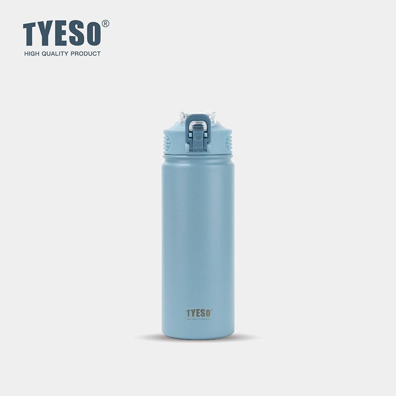 Tyeso 600 мл Портативные термосы из нержавеющей стали 304 с вакуумной изоляцией, с двойными стенками, термобутылка для горячих и холодных напитков, дорожная кружка