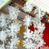 Christmas Snowflake Tree Decoration Window Ornament White Fake Party Supplies