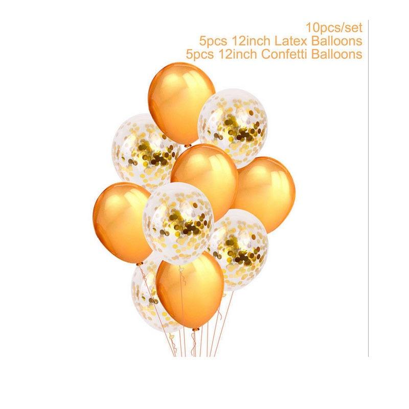 10/14/20 шт. праздничные шары с конфетти и пайетками розового золота, аксессуары, шары в форме сердца