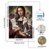 Diamond Painting Set  DIY 5D Full Diamond Mona Lisa with Many Cute Cats Crafts for Home Wall Decoration