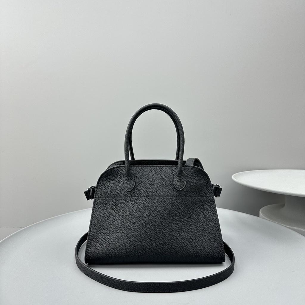 Classic Margaux 10-Inch Handbag First-Layer Cowhide Tote Bag Simple And Versatile Single Shoulder Diagonal Span Bag