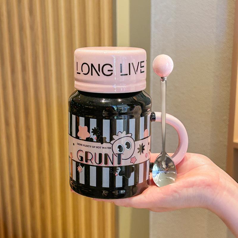 A High Value Cartoon Kettle for A Girl's Best Friend's Birthday Gift Practical Ceramic Mug Souvenir Gift Box