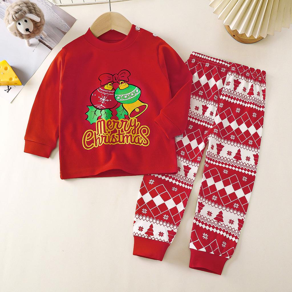 Winter Kids Long Sleeve O Neck T Shirt Pants Set Casual Baggy 2pcs Suit Cotton Cartoon Printes Outfit