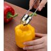 Red Bell Pepper Seed Corer, Upgraded Stainless Steel Fruite Corer Red Bell Cutter Pepper Seed Remover Tool,Bell Pepper Corer Tool For Vegetables