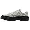 Chuck 70 Formal Low Замшевые кроссовки с принтом змеи унисекс Серый Едва серый Черный A15045C