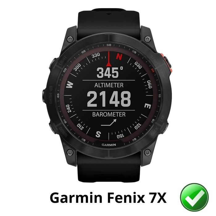 Protection écran pour Garmin Fenix 7X [Pack 6] Film Plastique Protecteur Résistant Ultra Mince Phonillico