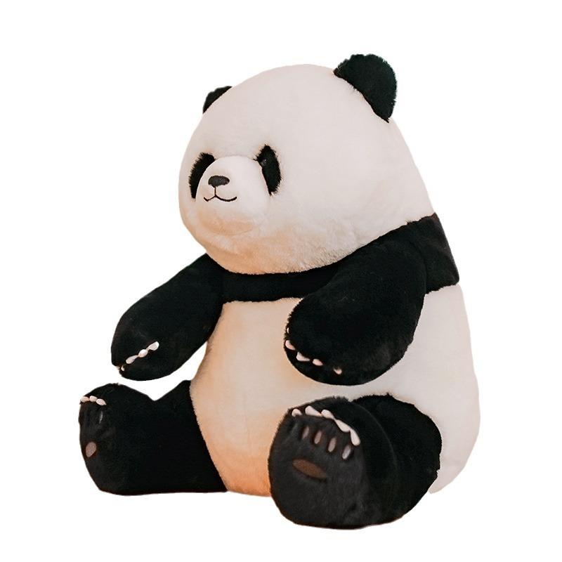 Lifelike Sichuan National for Giant Panda Huahua Plush Toy with PP Cotton Filling Huggable Stuffed Animal Doll