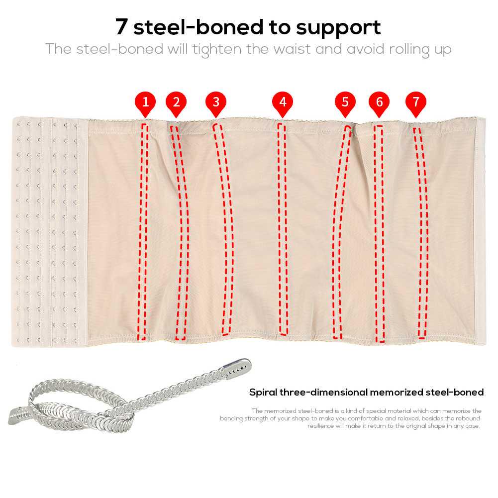 Queenral S-6XL Корсет-утягиватель для талии и похудения