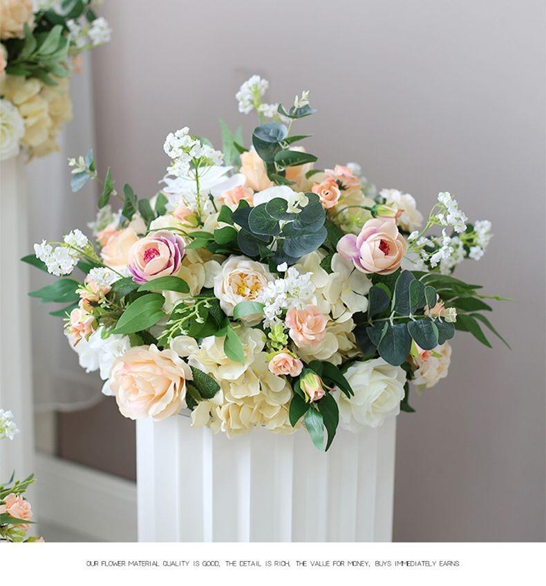 Artificial Silk Floral Centerpieces & Aisle Markers for Weddings, Events, and Displays