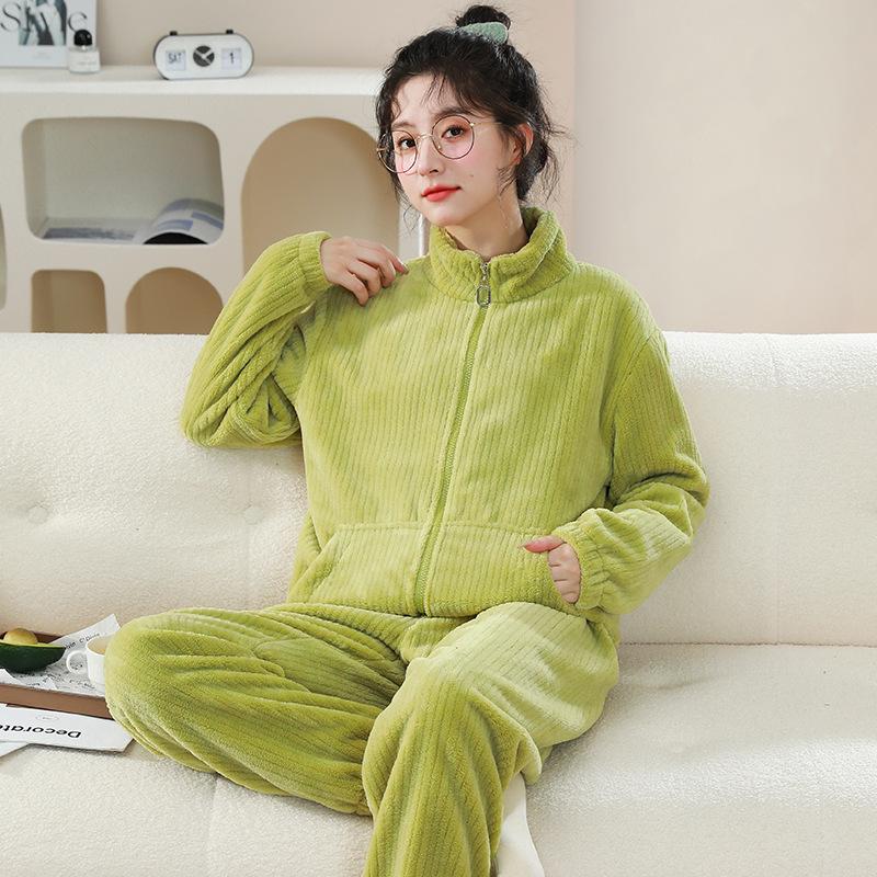 Women's Pajamas Set Warm Cartoon Leisure Women's Pajamas Set I Am Homewear Set