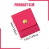 Bag Microfiber Leather Snap Pocket Portable Case Earring Necklace Holder Suitable for Women Travel