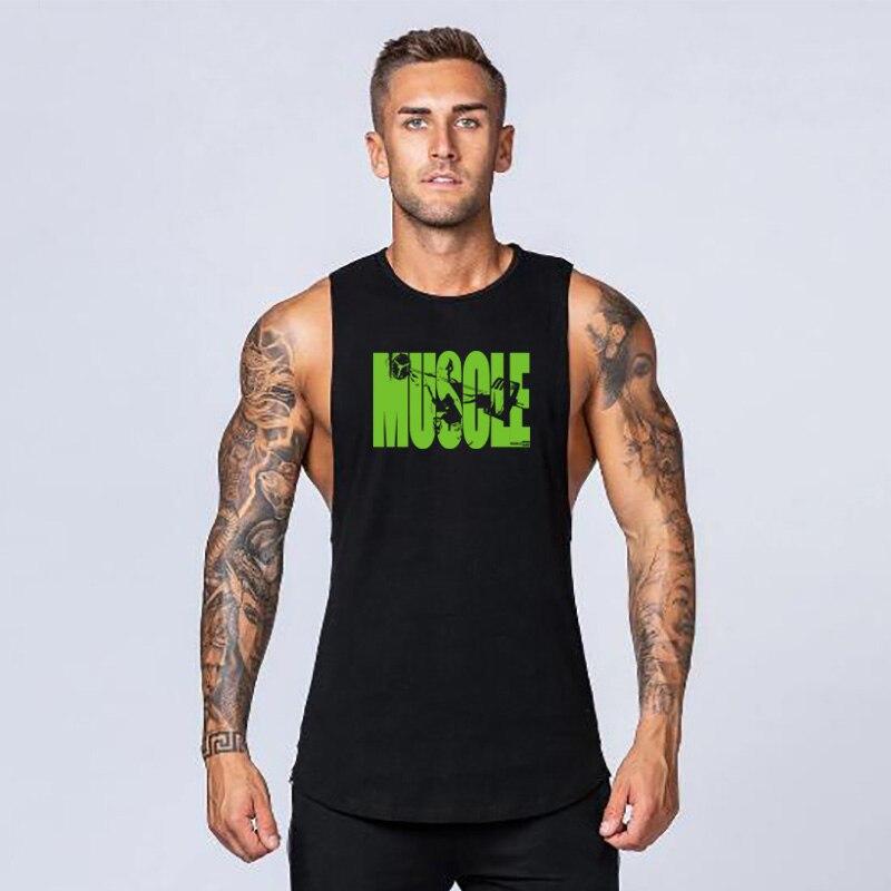 Muscleguys Летняя майка для фитнеса и бодибилдинга, мужская тренировочная дышащая футболка без рукавов, уличная одежда