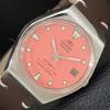 AUTOMATIC 46943 VINTAGE JAPAN MENS PEACH COLOR DIAL WATCH A701809-5 R207-a701809