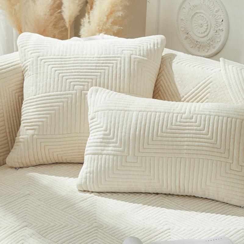 Однотонные чехлы для диванов, утолщенные полотенца из синели, чехлы для диванов в гостиную, накладки на эркерные окна, чехлы для диванов в форме буквы L, домашний декор