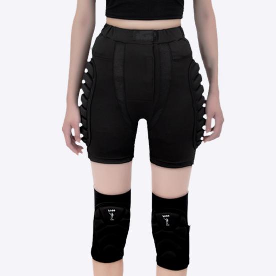 Спортивное защитное снаряжение для ягодиц на коленях Мягкая противоударная защита для ягодиц на коленях Гибкая дышащая эластичная катание на лыжах Катание на коньках Сноубординг Скейтбординг