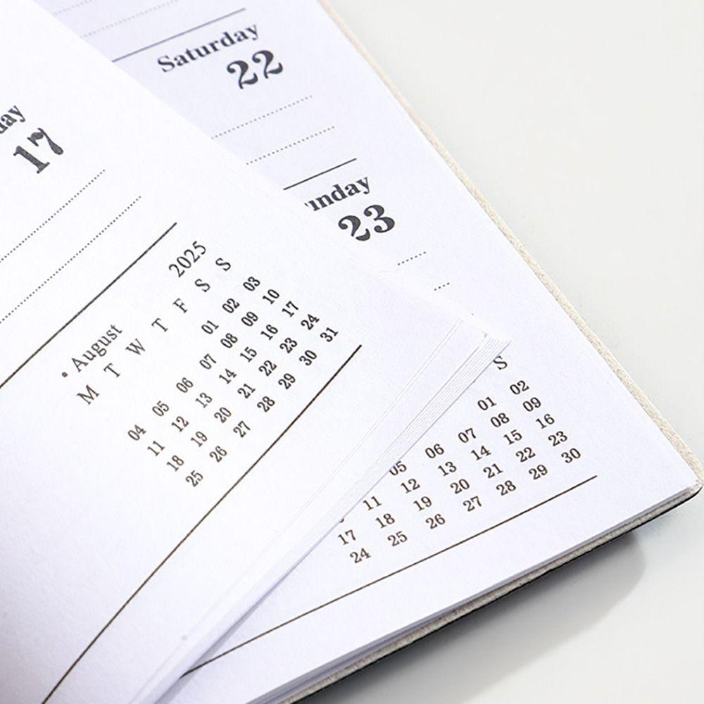 Mini 2025 Agenda Book Laser Daily Weekly Monthly Planner Notebook School Office