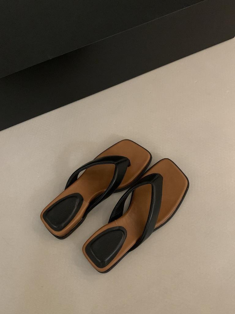 Крутые шлепанцы на толстой подошве и каблуке, женская уличная обувь с юбкой, пляжные шлепанцы-сандалии