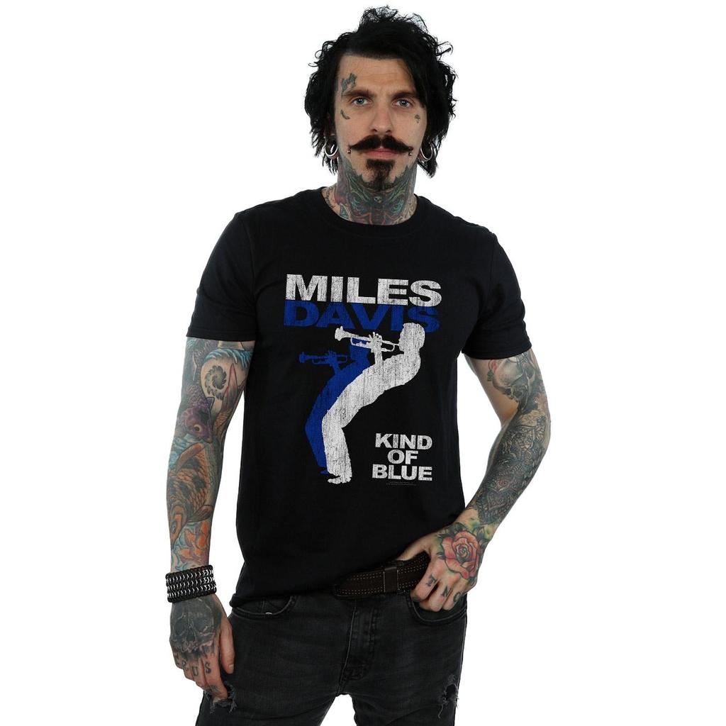 Miles Davis Mens Kind Of Blue Distressed T-Shirt