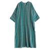 Dimanaf 2025 Women Plus Size Spring Long Dress Long Sleeve V-Neck Casual Vintage Dress Basic Loose Dress Maxi