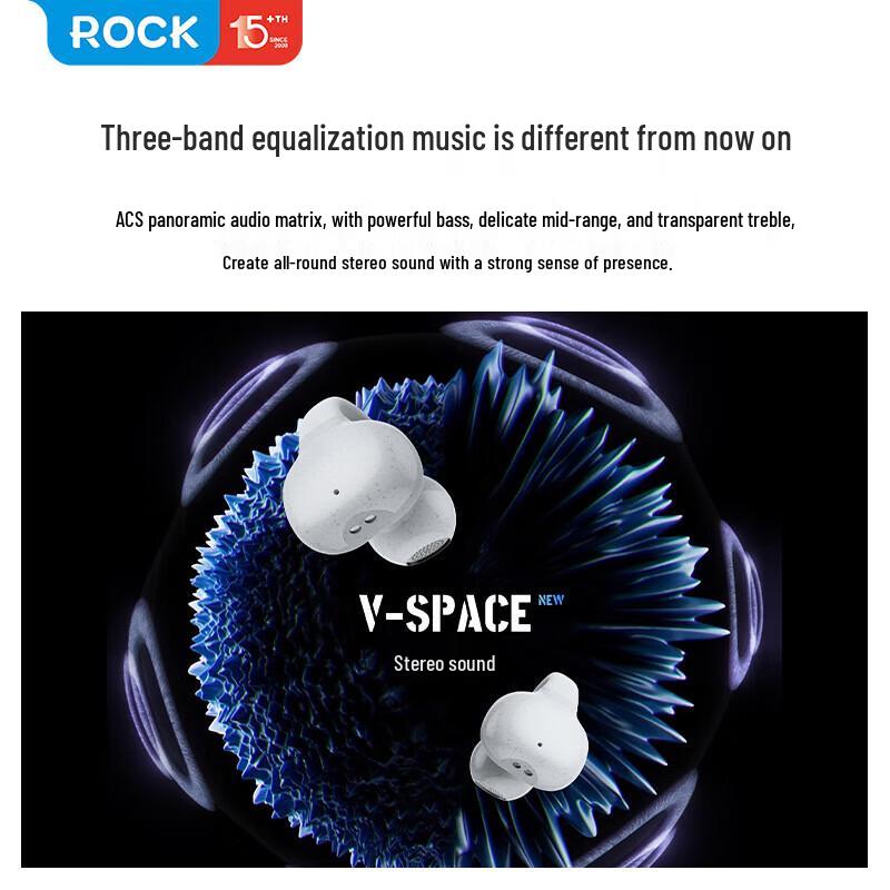 Беспроводные Bluetooth-наушники-клипсы ROCK EB500