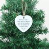 Heart Keepsake Ornament Never Forget The Difference You Make Exquisite Acrylic Pendant with Cotton Rope for Hanging Emotional Leaving Gift Goodbye