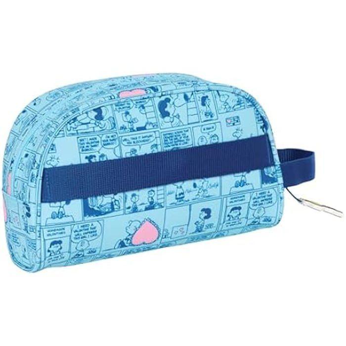 Trousse de Toilette - SAFTA - Snoopy Love - Souple - Zippée - Enfants 5-14 Ans