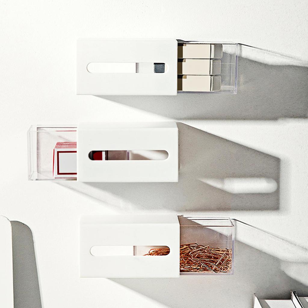 1 шт., настенный ящик для хранения ватных тампонов для ванной комнаты, без ударов, для удаления макияжа, хлопковые салфетки, заколки для волос, органайзер