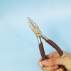 Carbon Steel Jewelry Pliers Round Nose and Needle Nose for 3-10mm Rings DIY Wire Looping Bail Making Craft Tool
